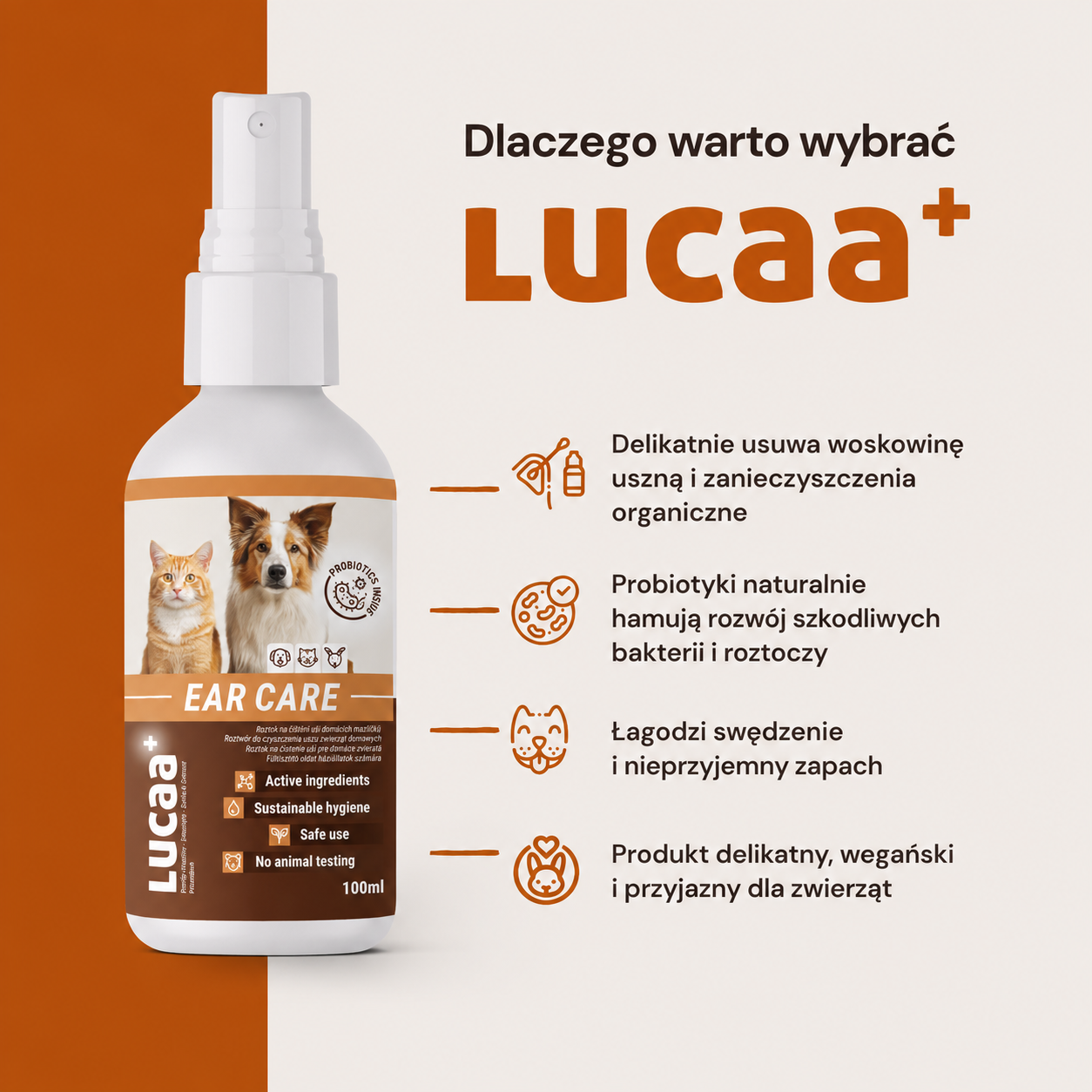 Lucaa+ Pielęgnacja uszu