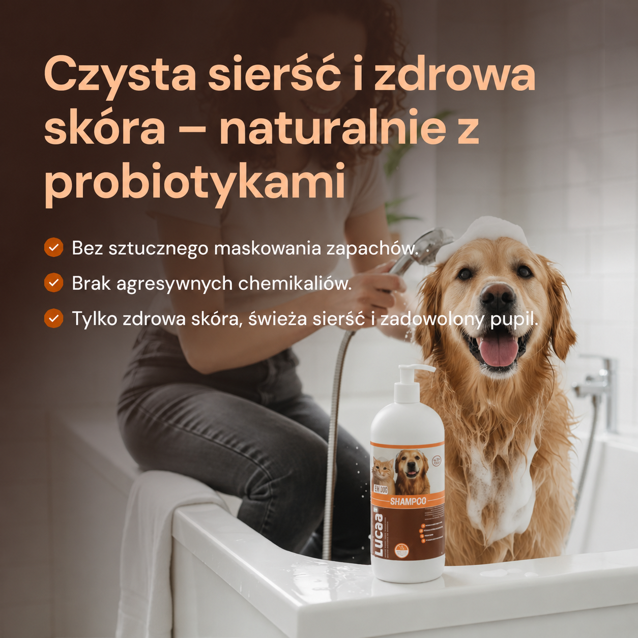 Szampon probiotyczny Lucaa+